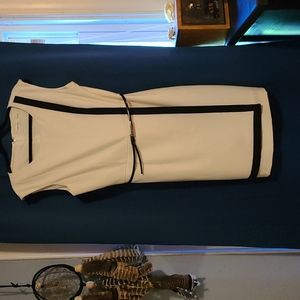 Calvin klein size 12 black and white dress